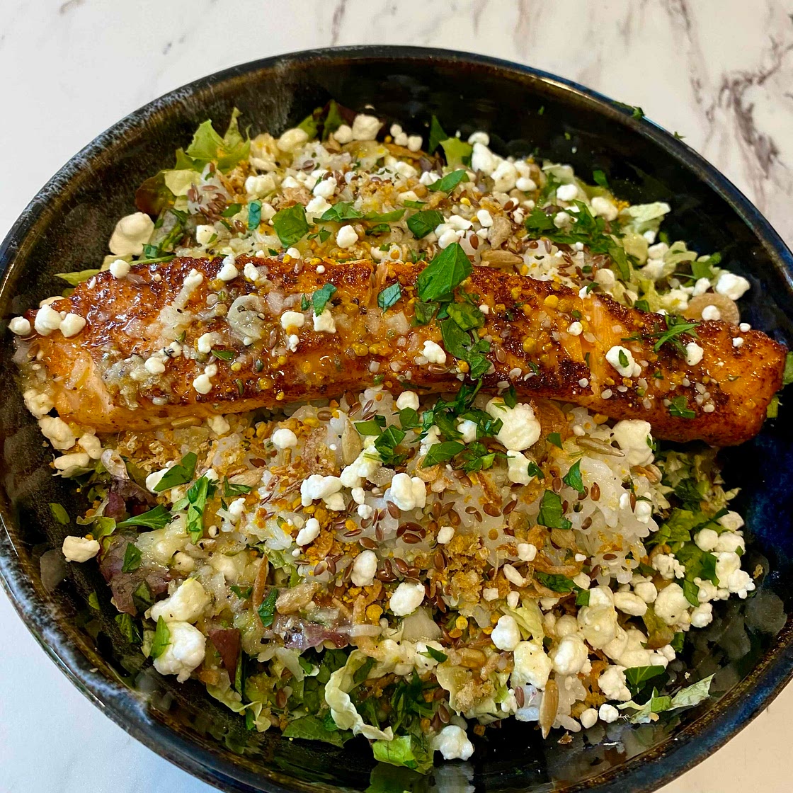 Super Greens Salmon Salad Bowl