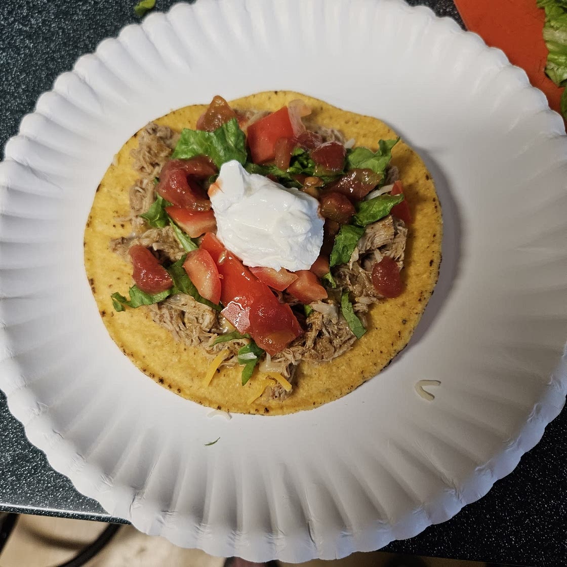 Healthy Chicken Tostadas