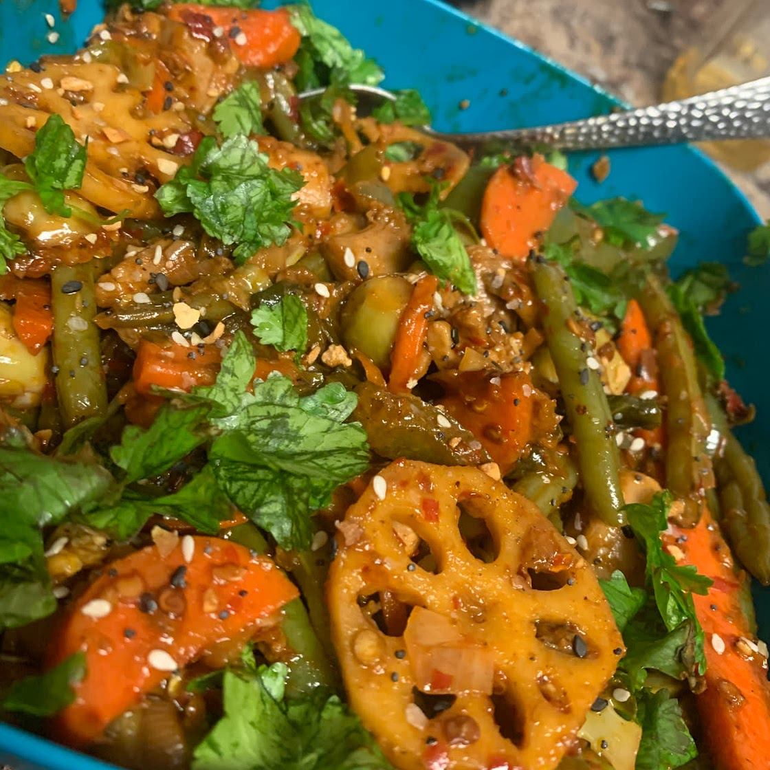 Ma la xiang guo (spicy numbing stir fry pot)