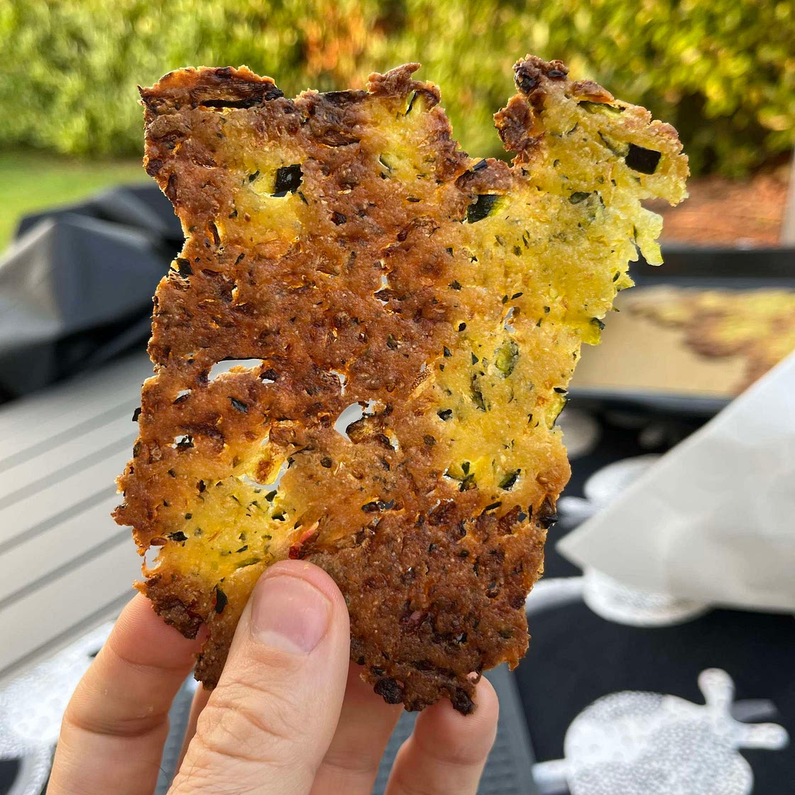 Cracker di zucchine