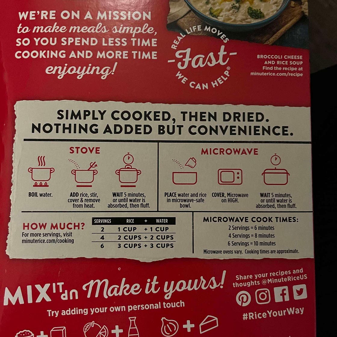 Instant rice 