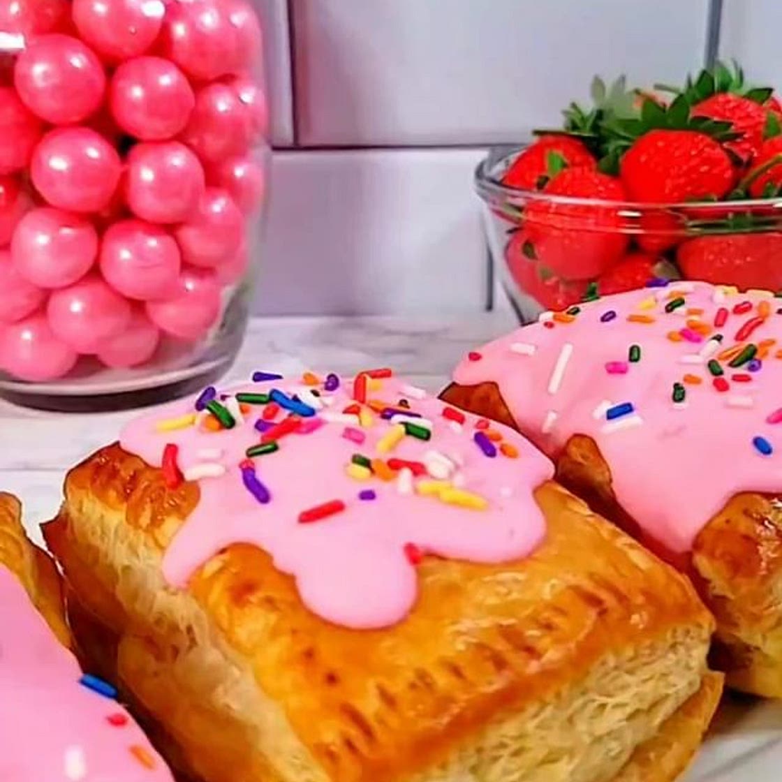Homemade Strawberry Puff Pastry Pop Tarts