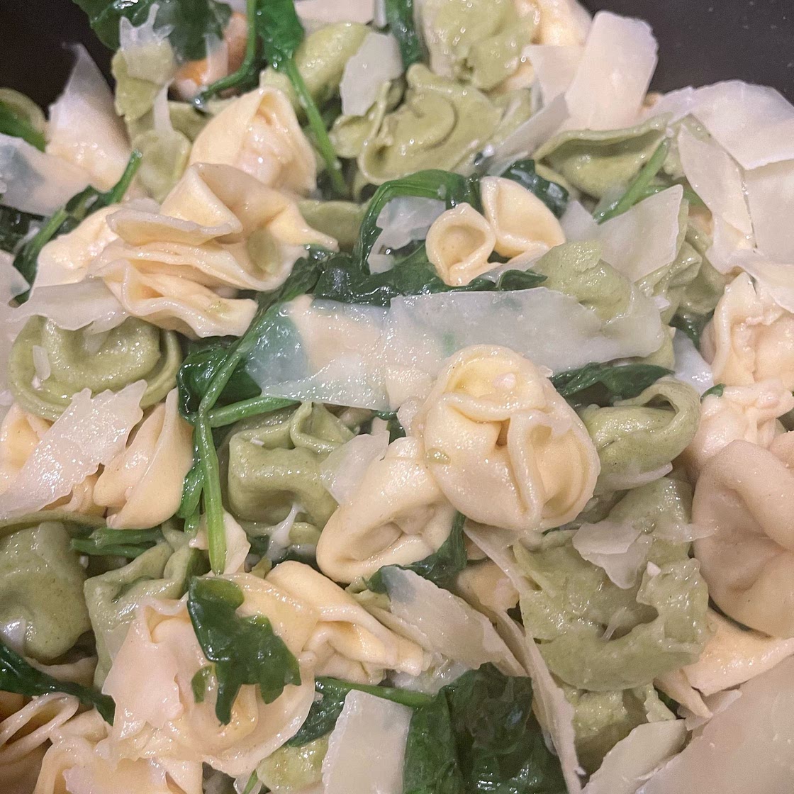 Brown Butter Tortellini with Lemon & Baby Spinach