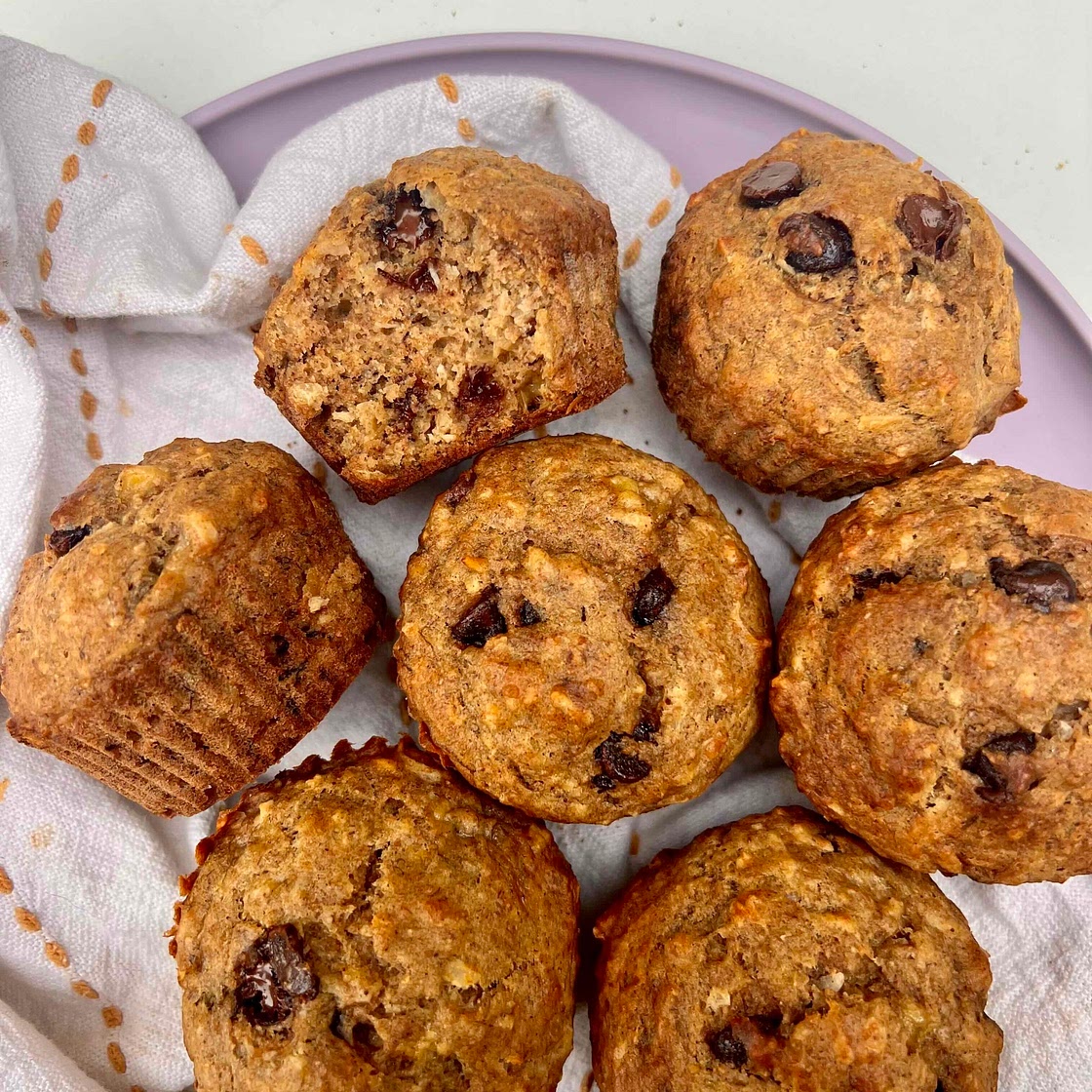 [Healthy] Banana Nut Muffins