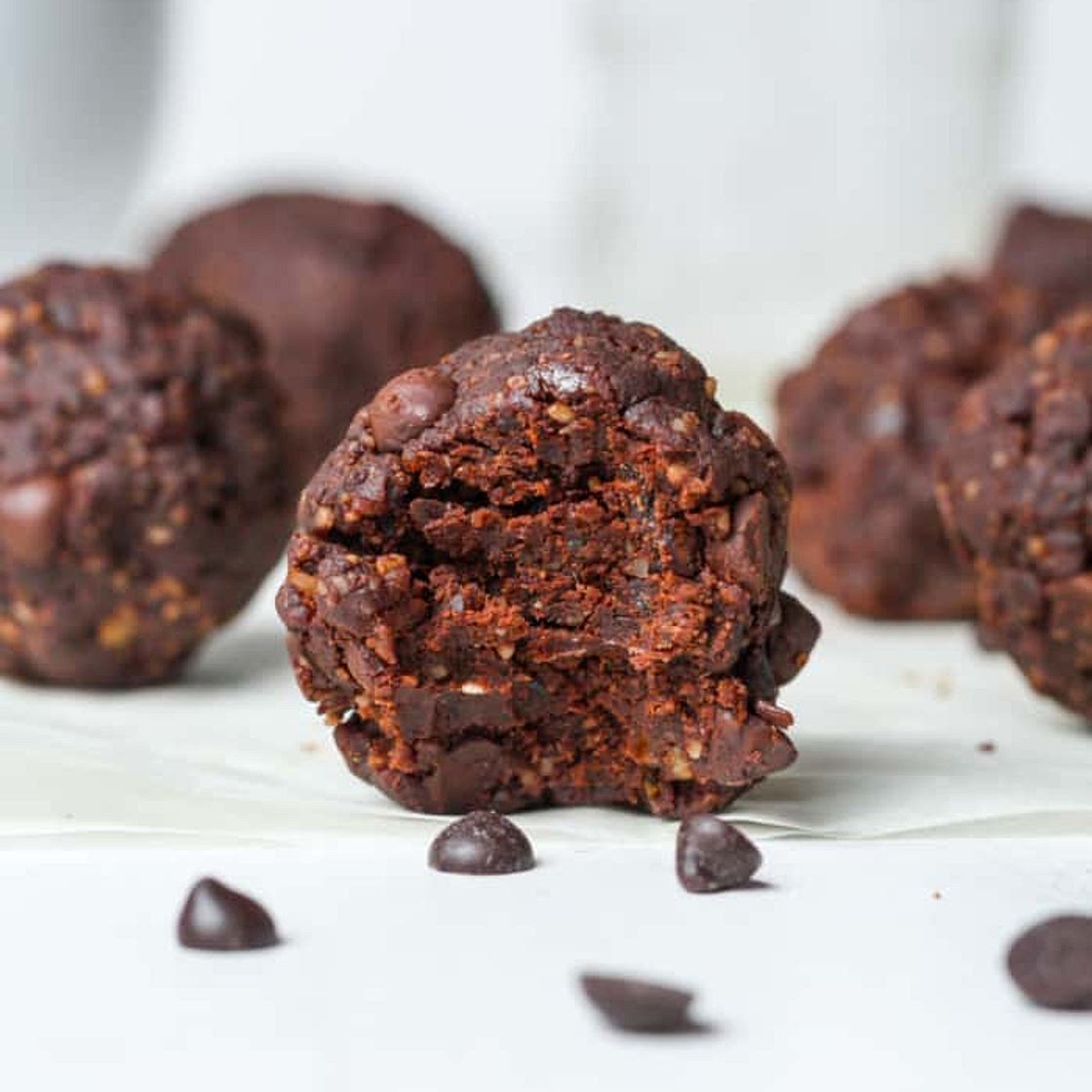 Bolas energéticas de chocolate