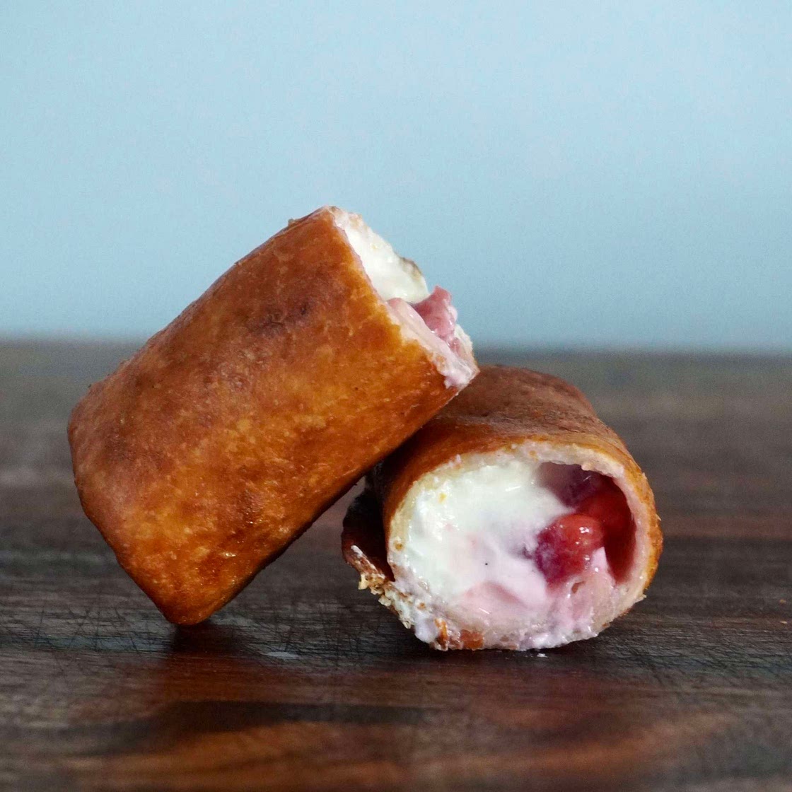 Strawberry cheesecake chimichanga