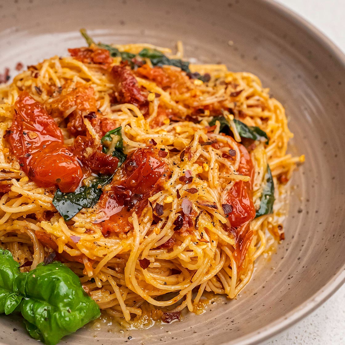 Sun-Dried Tomatoes Capellini — Bread Bake Beyond
