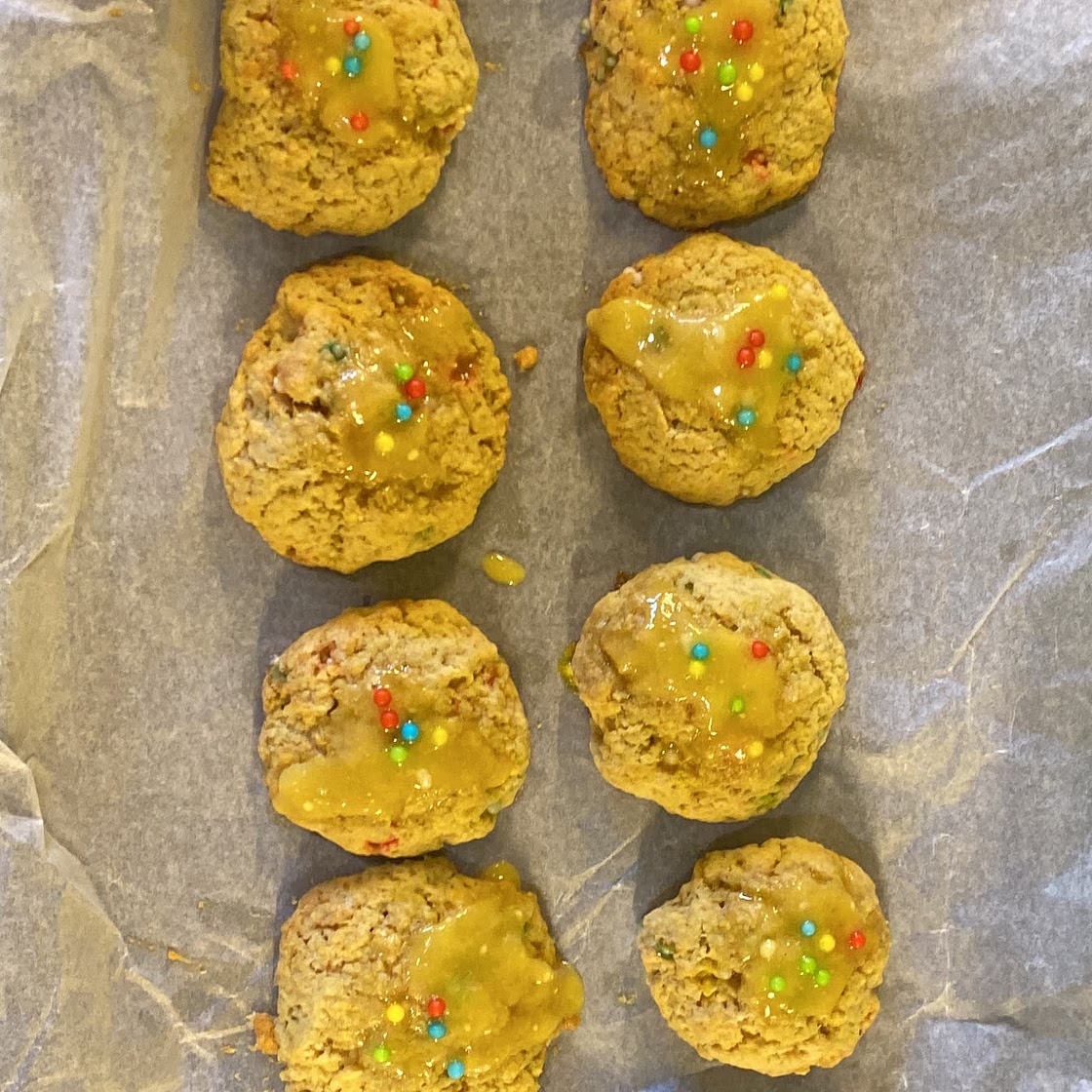 Low calorie birthday cake cookie