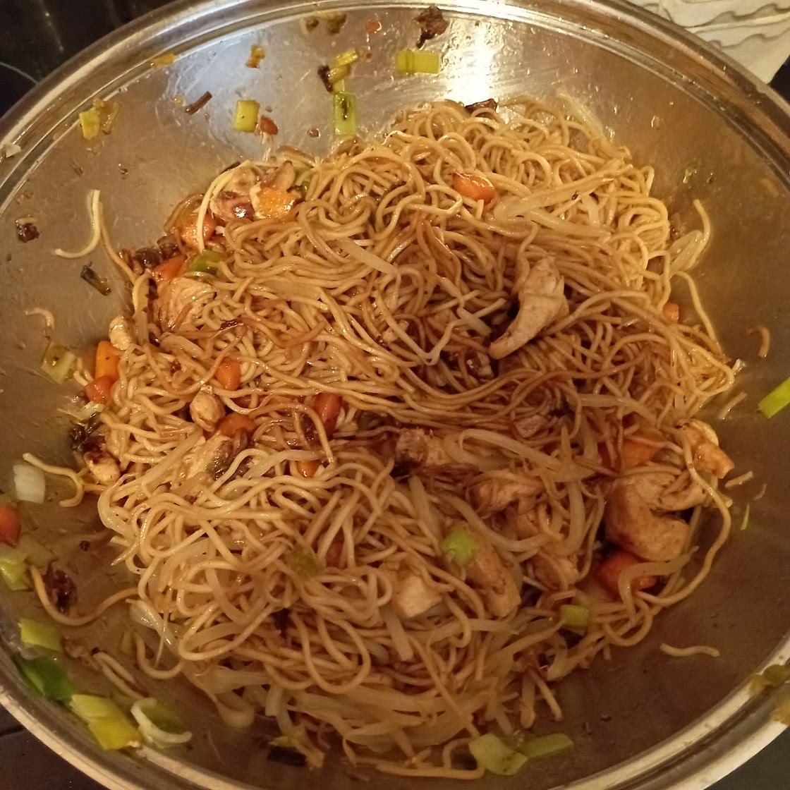 Gebratene, chinesische Nudeln