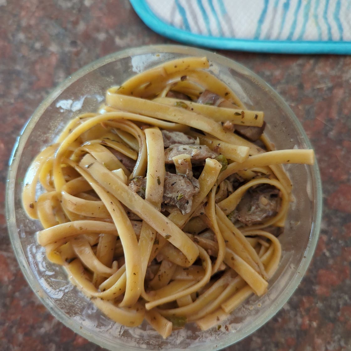 Mushroom noodles