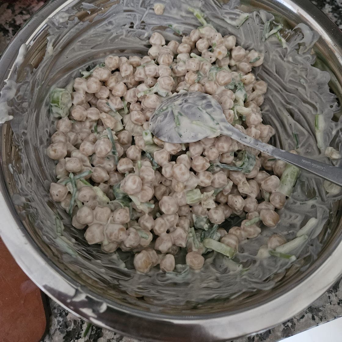 Chickpea Salad With Fresh Herbs and Scallions