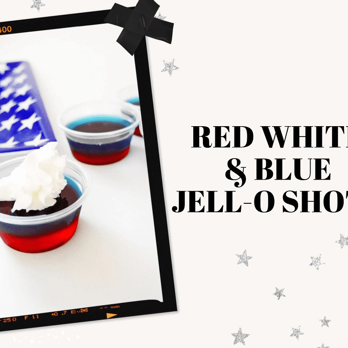 Patriotic Red White & Blue Jell-o Shots for the 4th of July