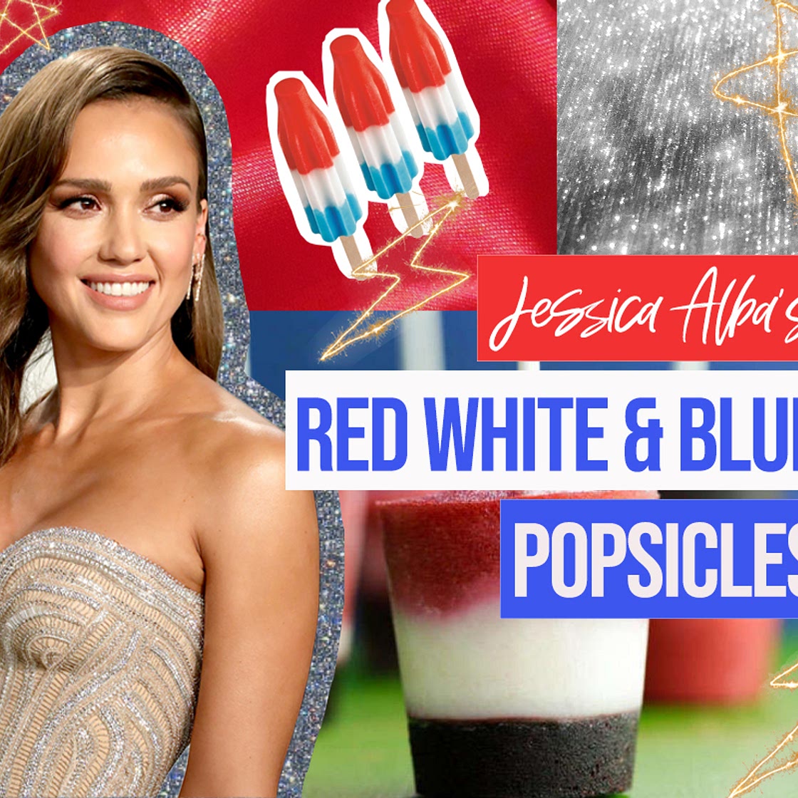 How to Make Jessica Alba’s Recipe for Red, White & Blue Popsicle