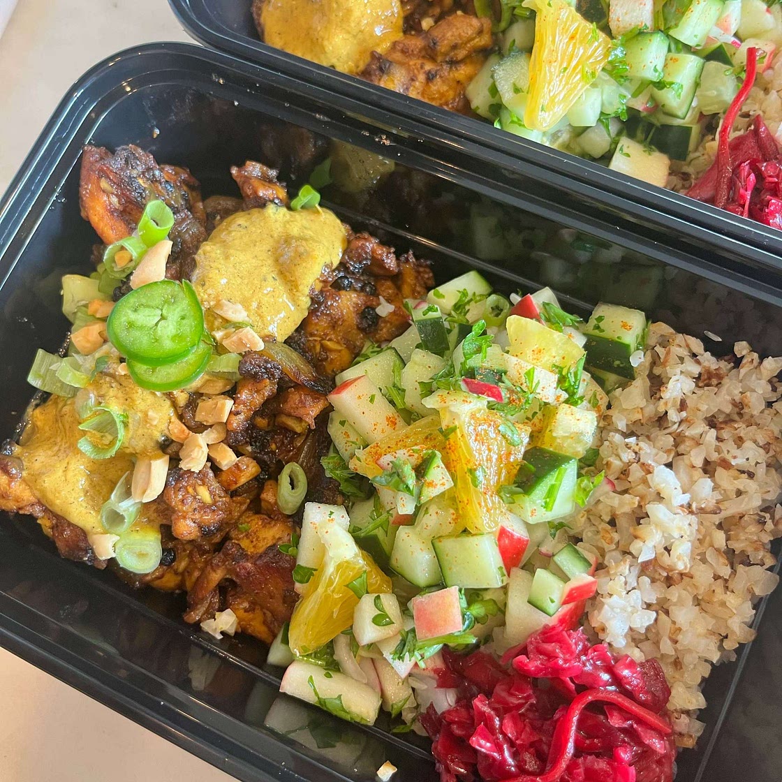 Indian Whole30 Black Pepper Chicken Bowl