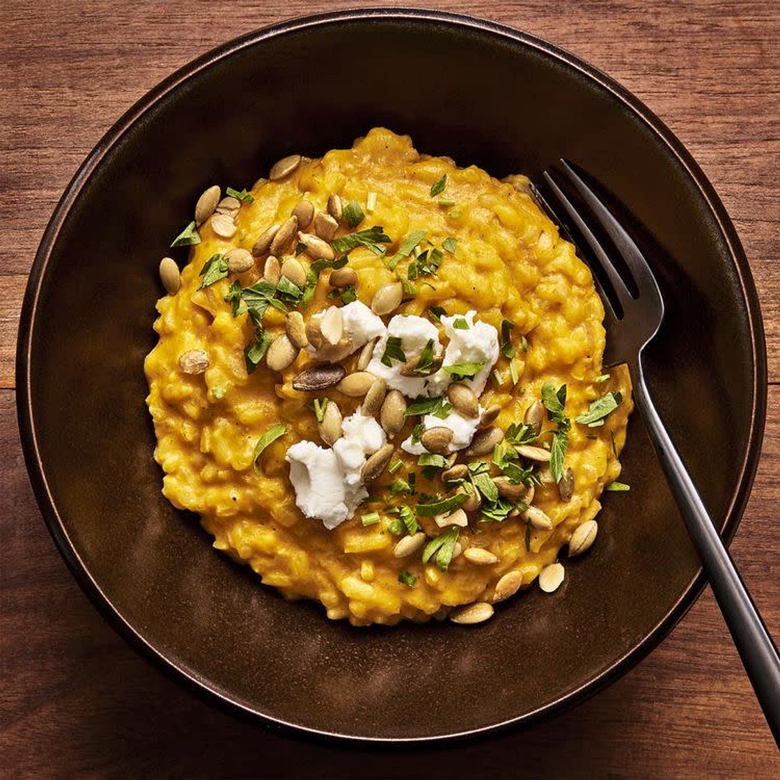 Pumpkin & Goat Cheese Risotto