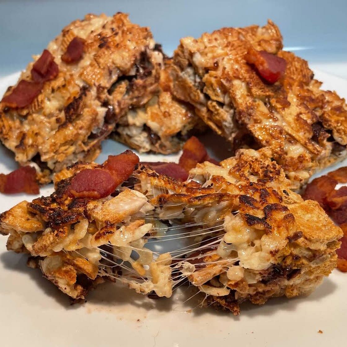 Bacon Fried Crispy Smores Treats