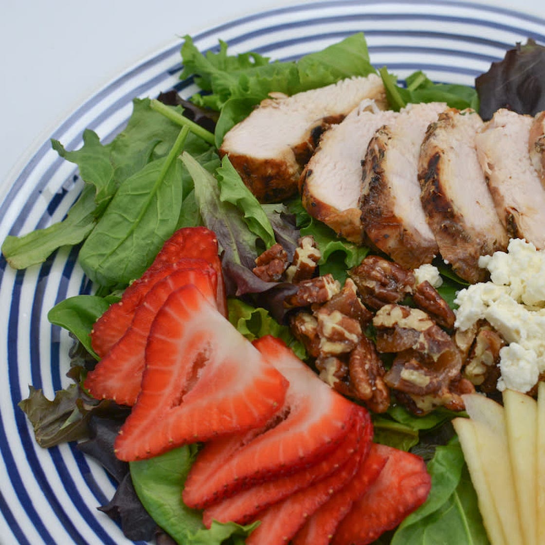 Grilled Balsamic Chicken and Strawberry Summer Salad