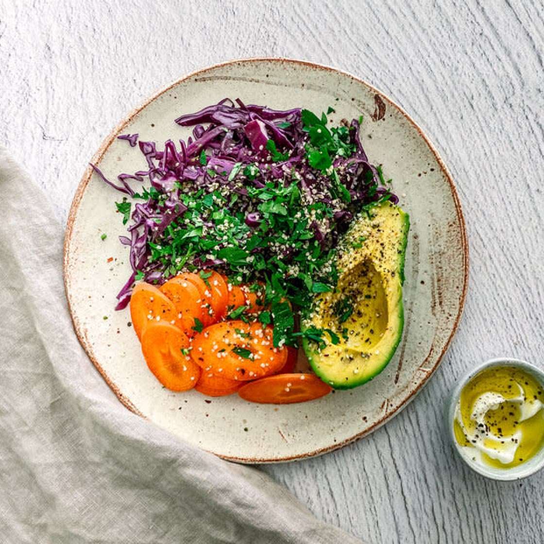 Raw Cabbage Salad Base