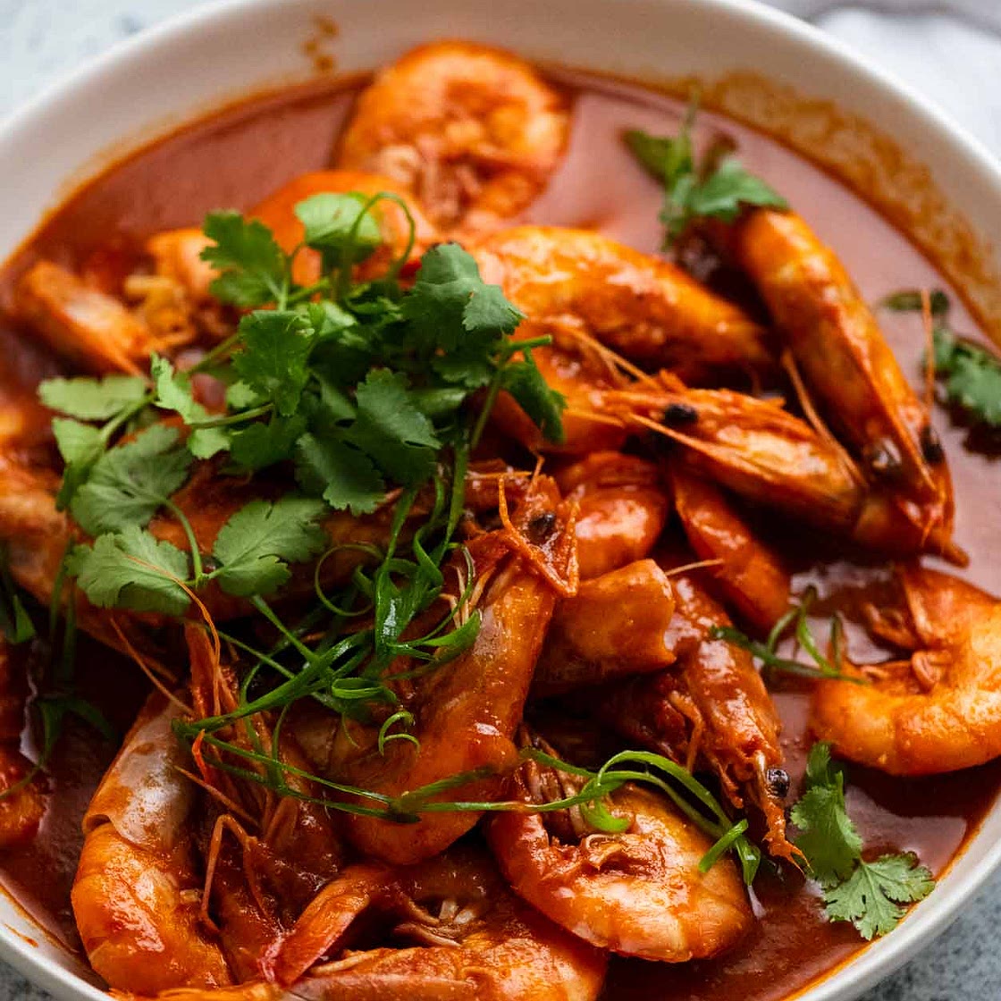 RecipeTin Eats Singapore Chilli Prawns