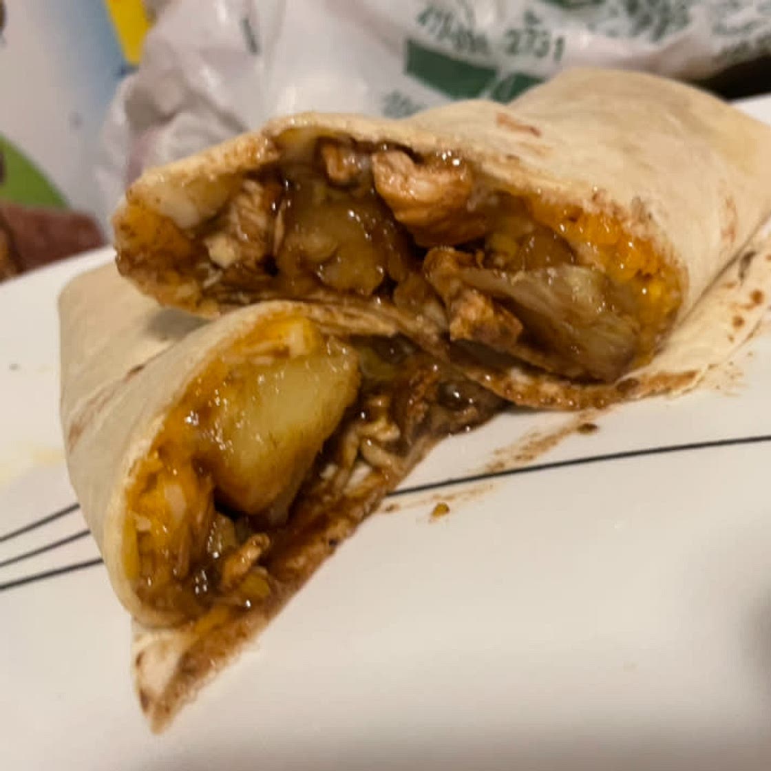 Hawaiian BBQ Chicken Wraps