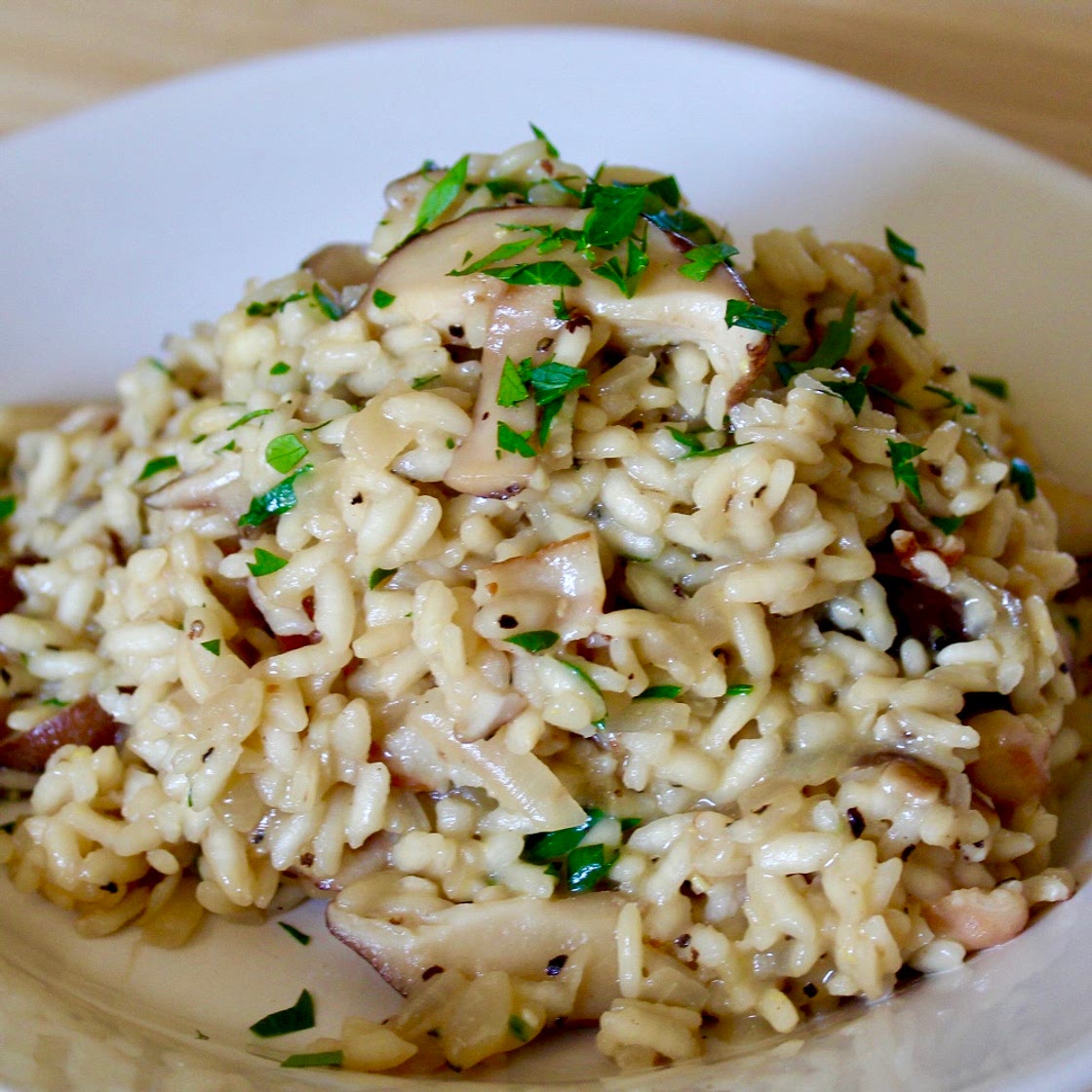 Shiitake Mushroom & Bacon Risotto
