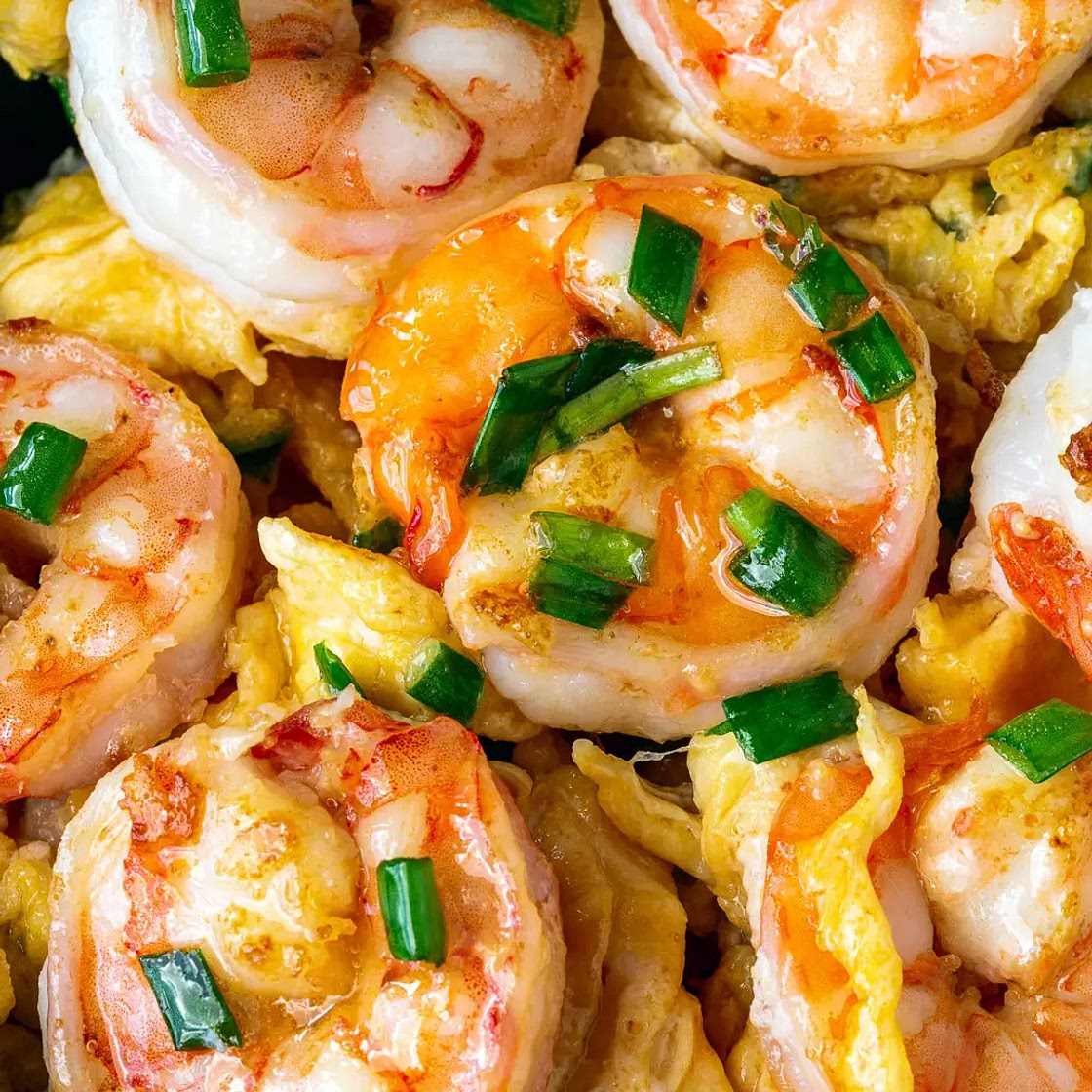 Prawns And Eggs Stir Fry