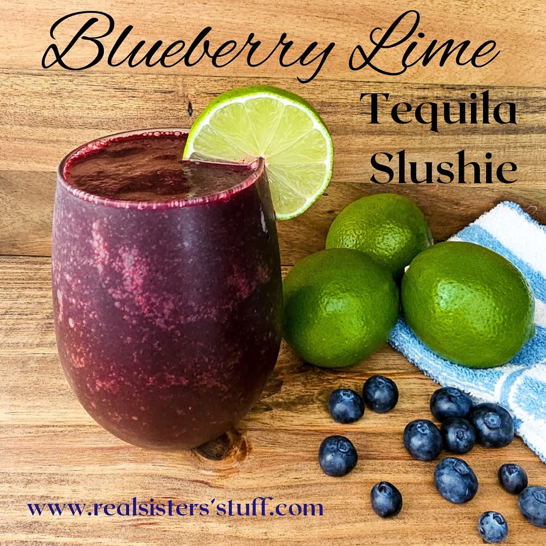 Blueberry Lime Tequila Slushie