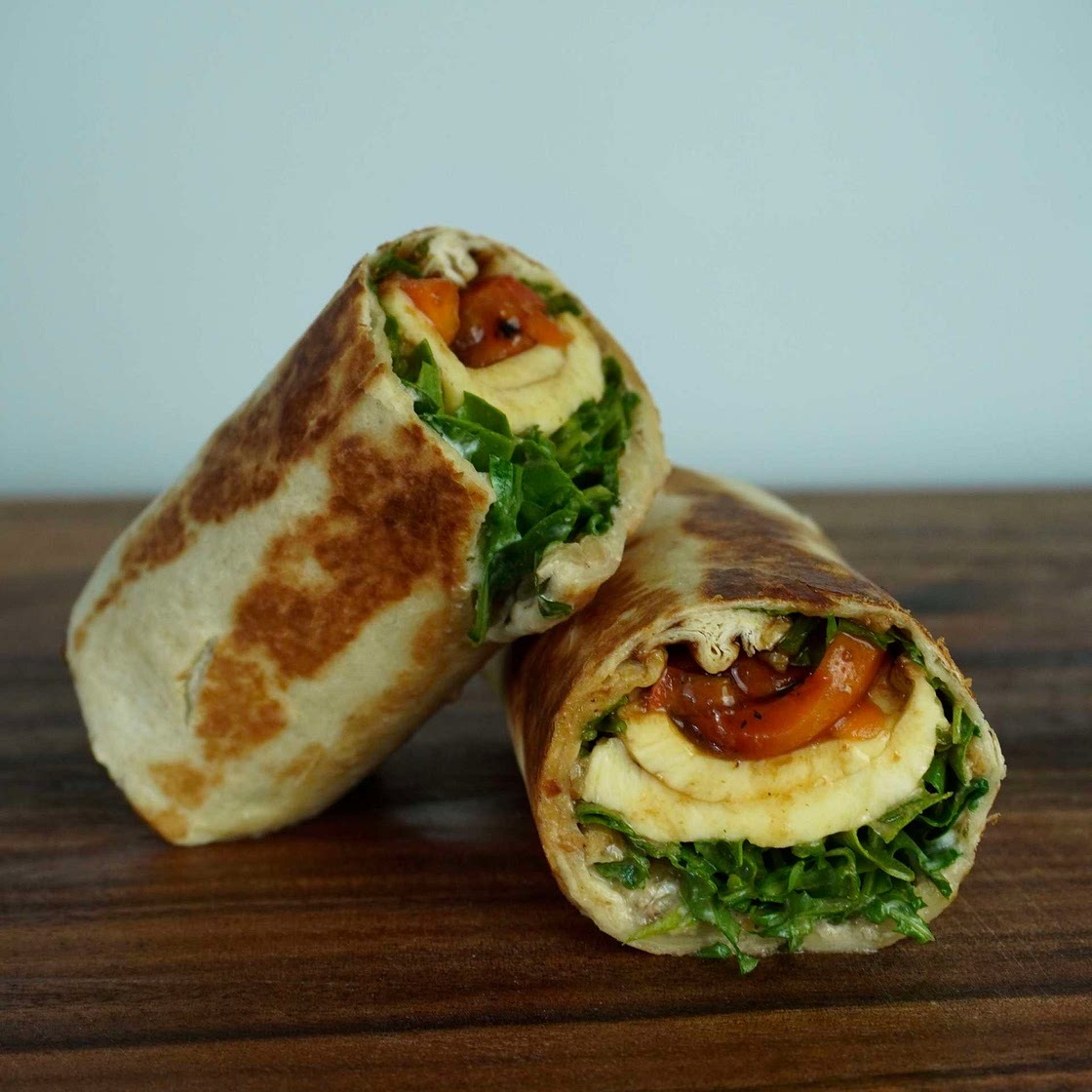 Apricot mozzarella wrap
