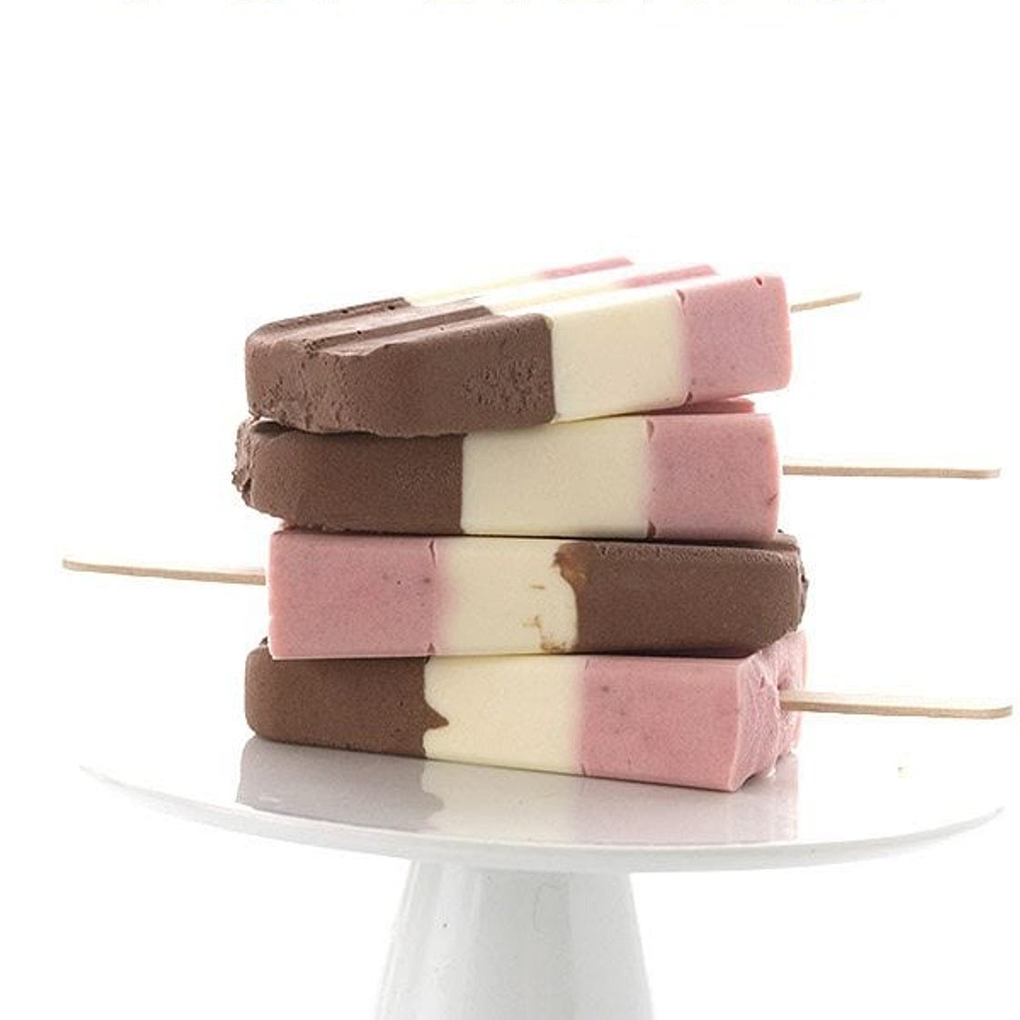 Low Carb Neapolitan Popsicles