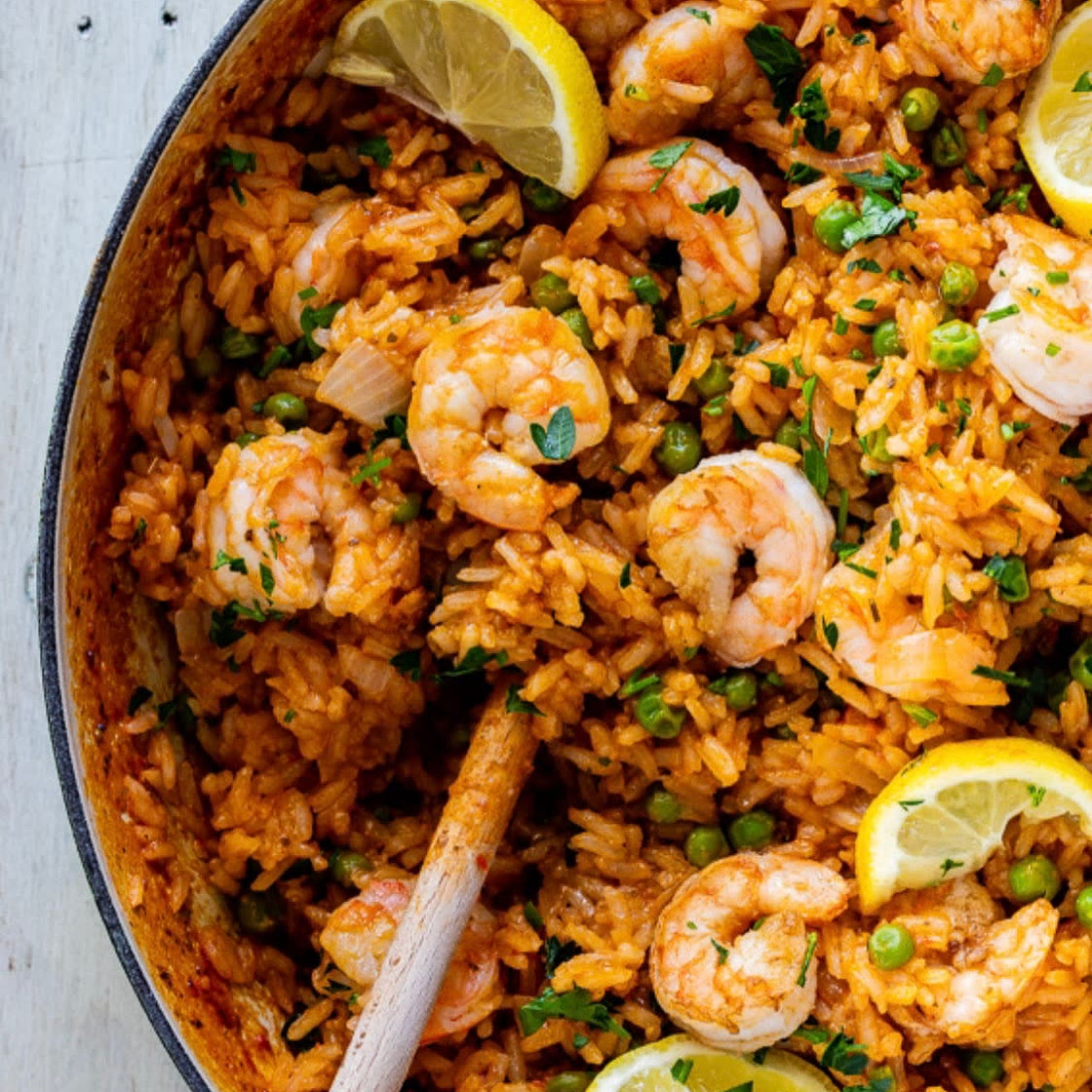 Garlic Butter Shrimp & Rice