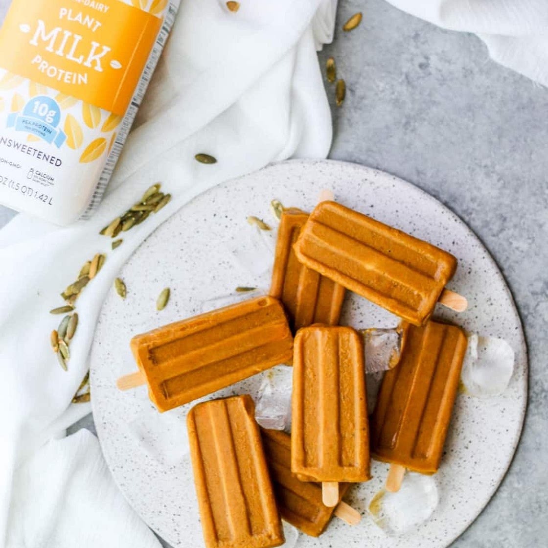 Creamy Pumpkin Popsicles
