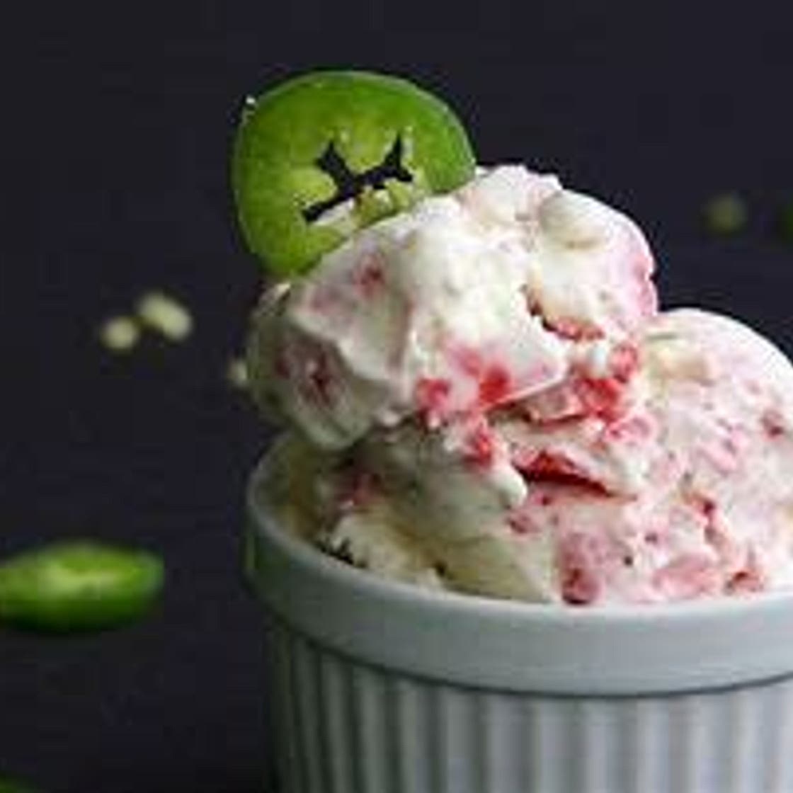 Jalapeno pepper ice cream