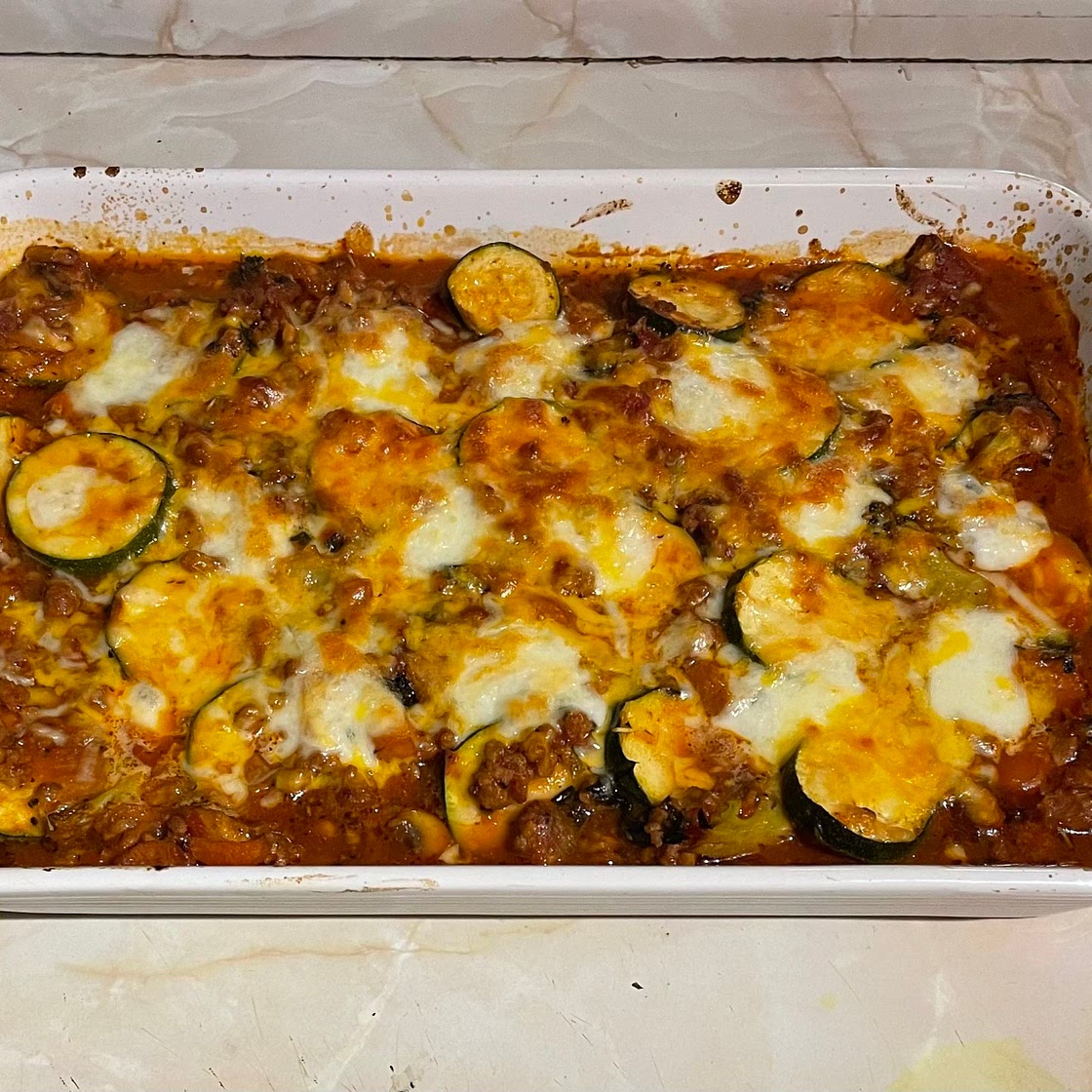 Gluten free pork vegetable lasagna