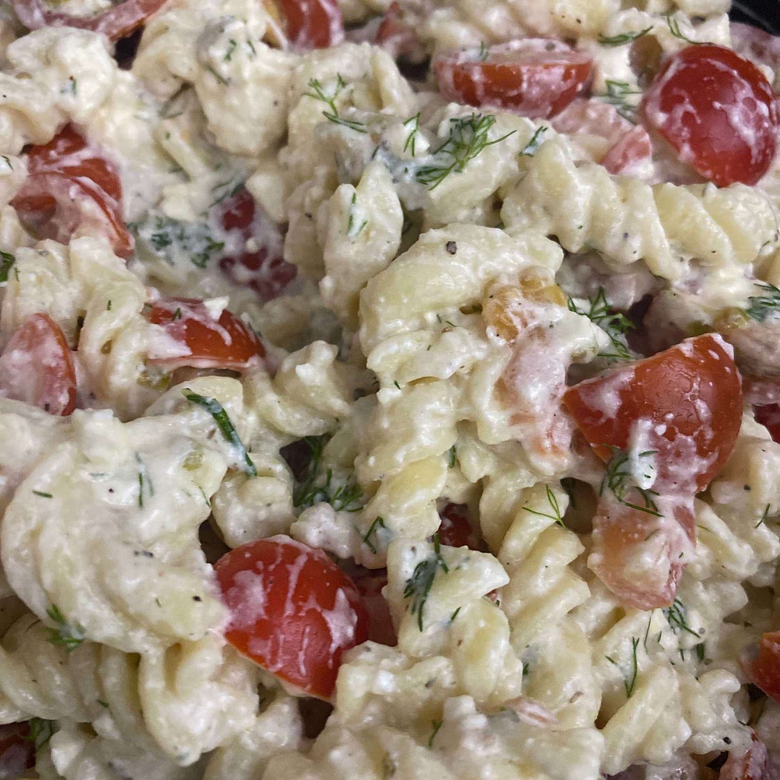 Creamy Greek Pasta Salad