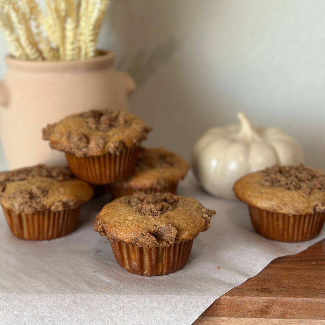 Pumpkin Muffins with Streusel 