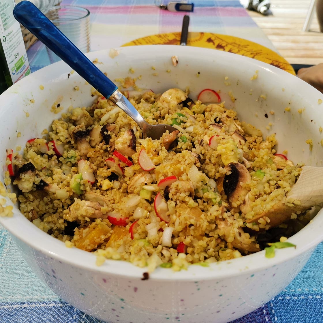 Salade multicolore