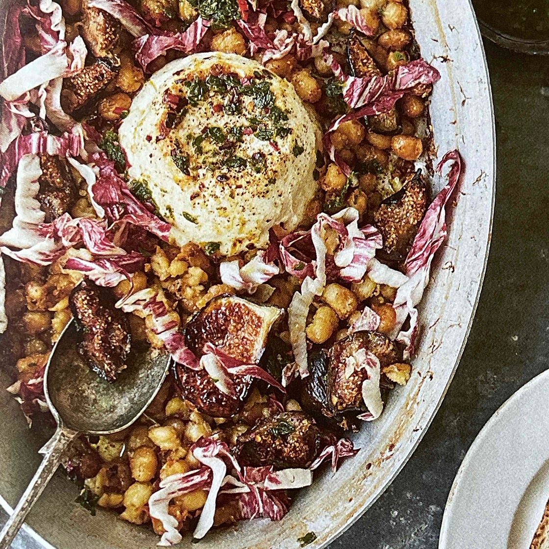 Feigen Ricotta Radicchio & Mandeln