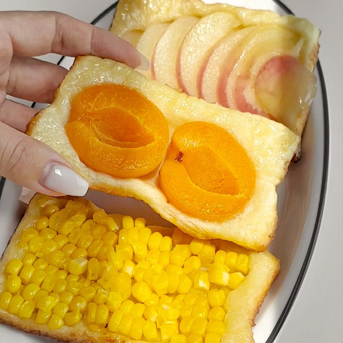 Upside down puff pastries