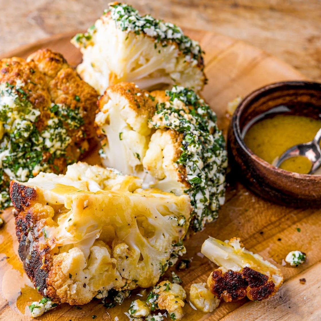 Roasted Cauliflower w/ Feta
