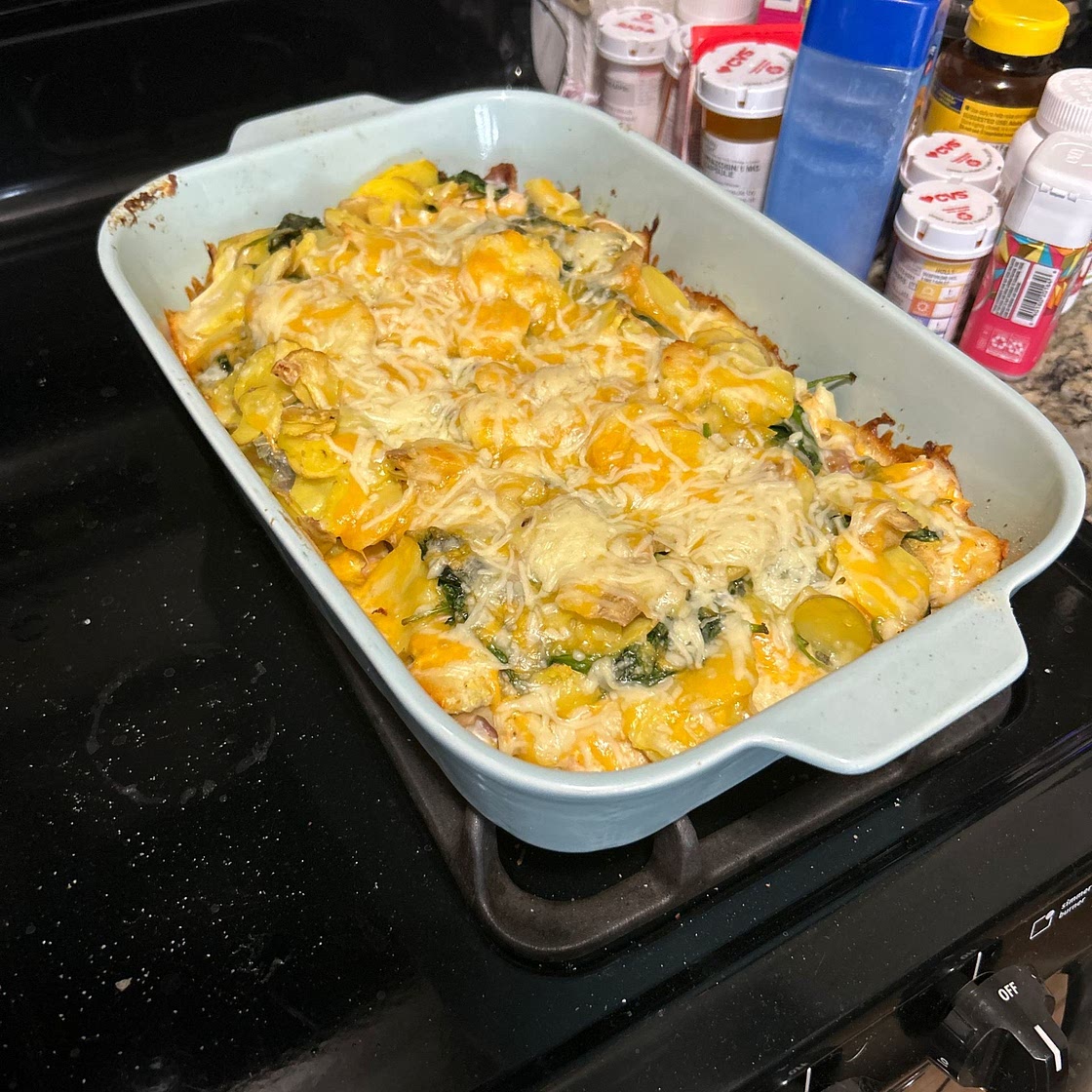 Salmon and potato bake