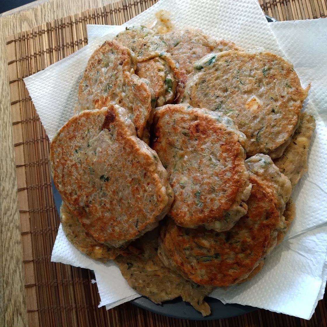 Zucchini Pancakes with Tzatziki Sauce