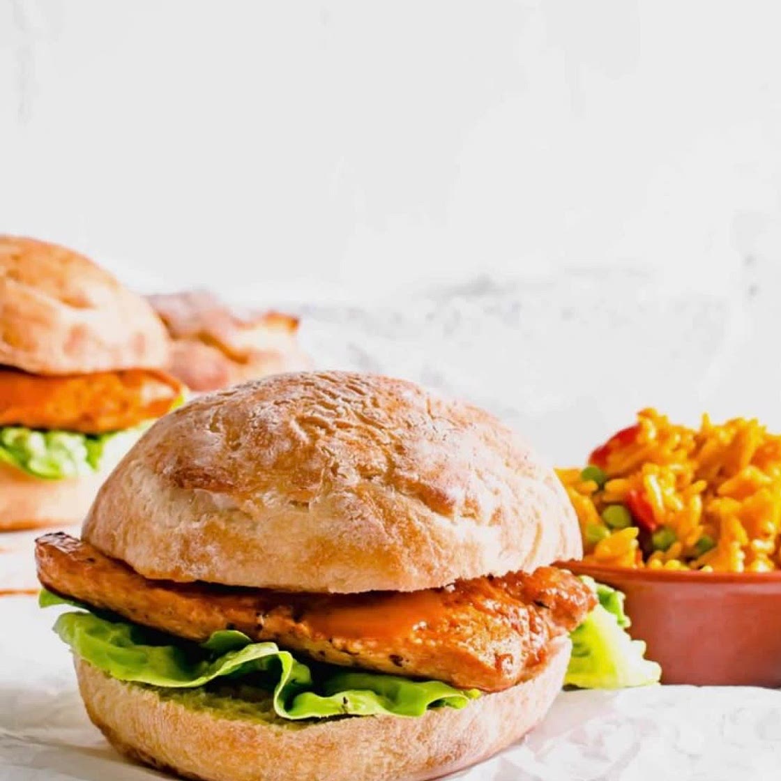 Nandos-Style Chicken Burgers