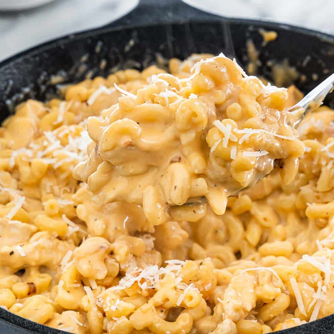 Asiago Chicken Mac & Cheese