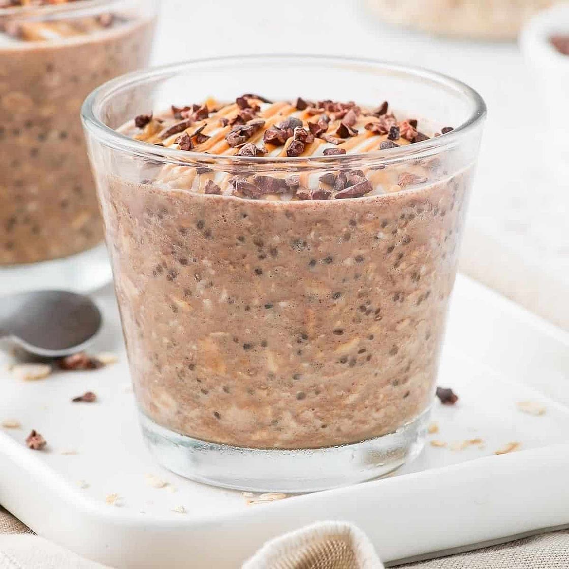 Chocolate Peanut Butter Overnight Oats