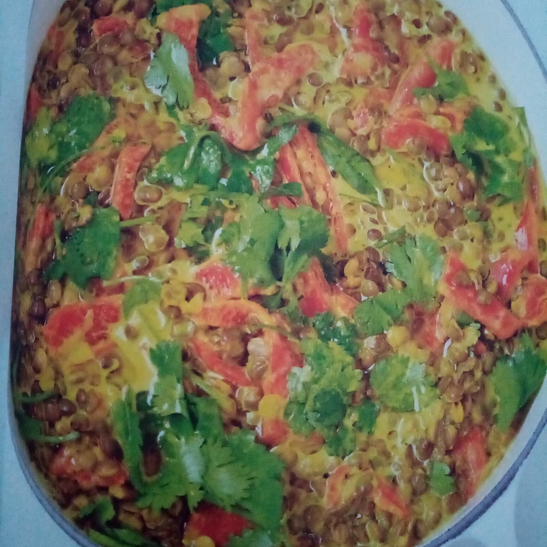 Linsencurry mit Paprika