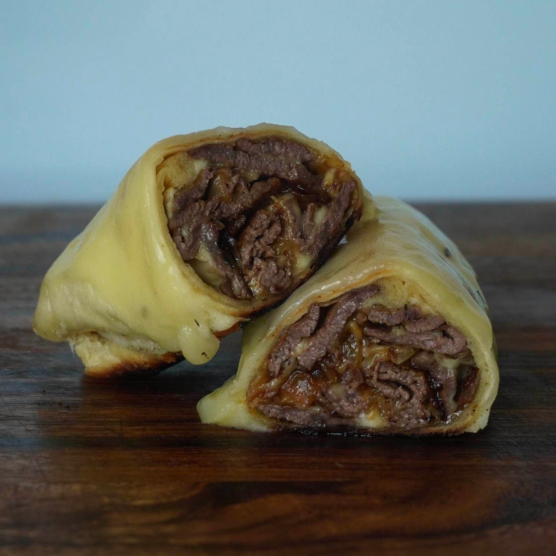 Philly cheese steak burrito