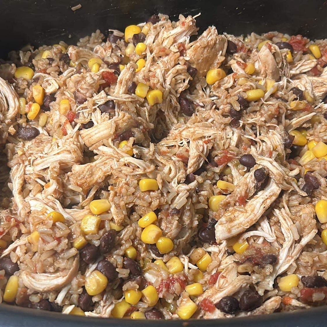 Crockpot Chicken Burrito Bowl