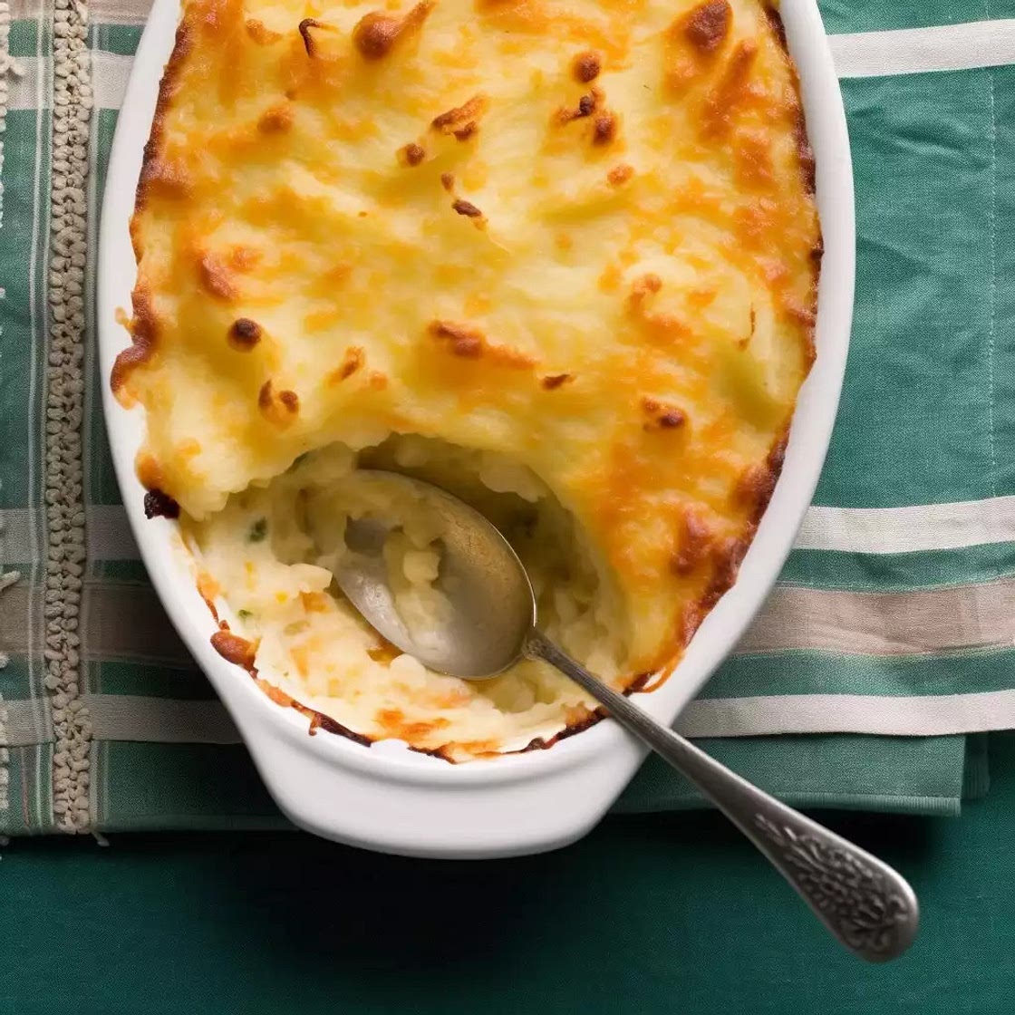 Mashed Potato and Cauliflower Gratin