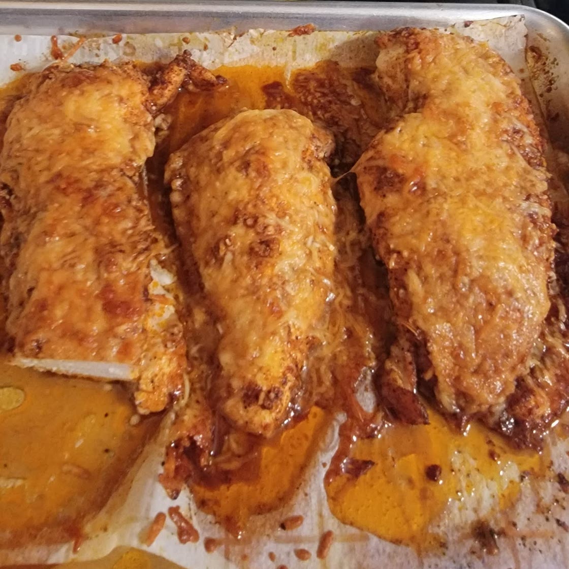 Spice Rubbed Parmesan Chicken Breasts