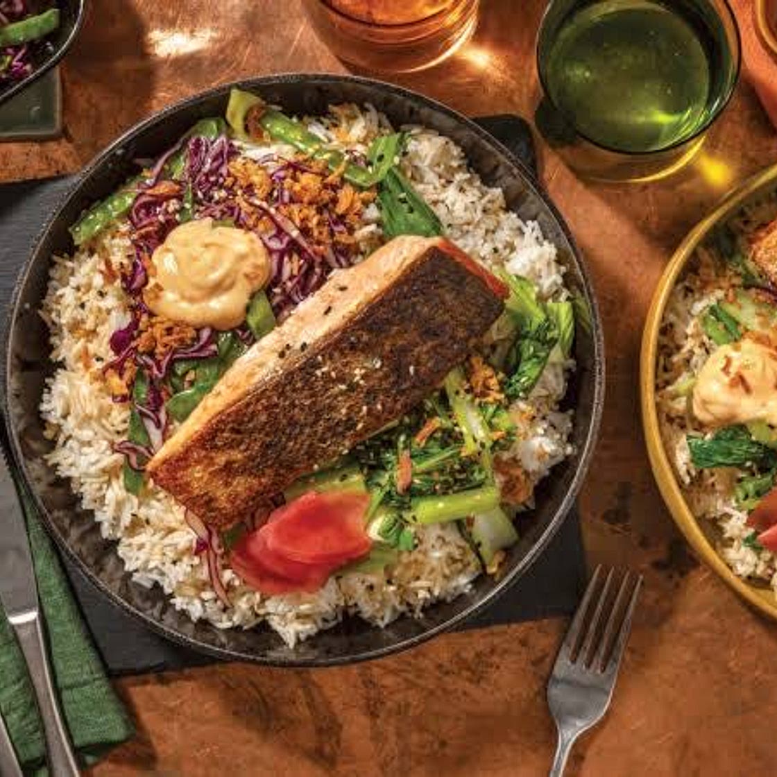 Ponzu salmon bowl